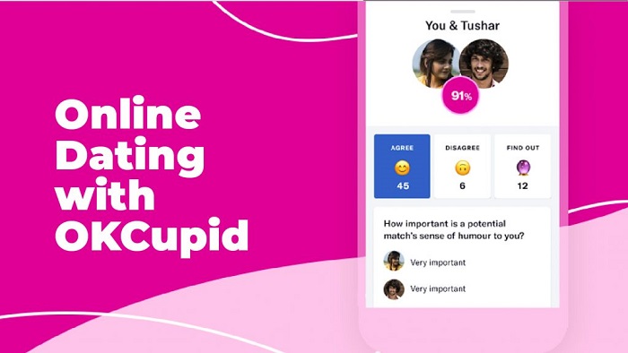 app tìm người yêu trên mạng OkCupid
