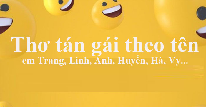 thơ tán gái theo tên